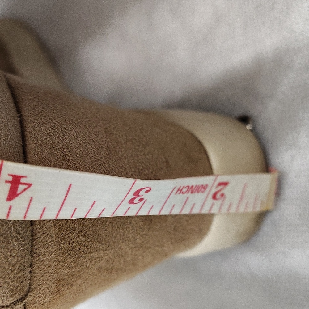 Lauren Ralph Lauren Women's Reade Wedge Booties Light Camel Size 9 - Picture 6 of 7